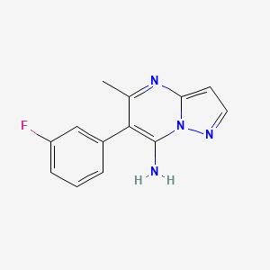 6-(3-Fluorophenyl)-5-methylpyrazolo[1,5-a]pyrimidin-7-amine