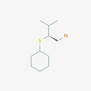 {[(2R)-1-Bromo-3-methylbutan-2-yl]sulfanyl}cyclohexane