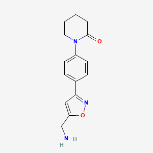 1-{4-[5-(Aminomethyl)-1,2-oxazol-3-yl]phenyl}piperidin-2-one