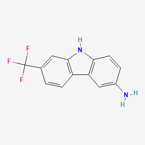 7-(trifluoromethyl)-9H-carbazol-3-amine