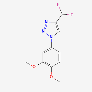 4-(Difluoromethyl)-1-(3,4-dimethoxyphenyl)triazole