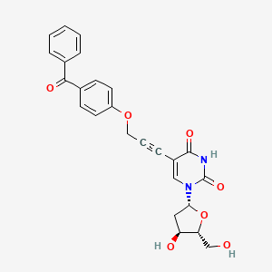 5-[3-(4-benzoylphenoxy)prop-1-ynyl]-1-[(2R,4S,5R)-4-hydroxy-5-(hydroxymethyl)tetrahydrofuran-2-yl]pyrimidine-2,4-dione