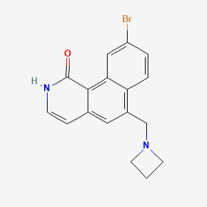 6-[(Azetidin-1-yl)methyl]-9-bromobenzo[h]isoquinolin-1(2H)-one