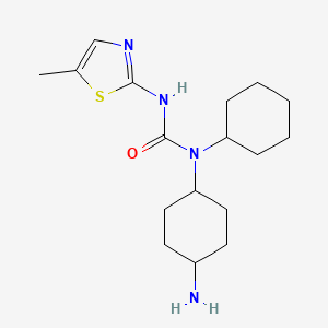 N-(4-Aminocyclohexyl)-N-cyclohexyl-N'-(5-methyl-1,3-thiazol-2-yl)urea