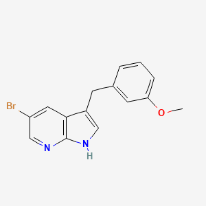 1H-Pyrrolo[2,3-b]pyridine, 5-bromo-3-[(3-methoxyphenyl)methyl]-