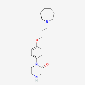 1-{4-[3-(Azepan-1-yl)propoxy]phenyl}piperazin-2-one