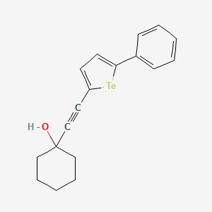 1-[(5-Phenyltellurophen-2-yl)ethynyl]cyclohexan-1-ol