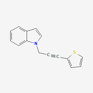 1-[3-(Thiophen-2-yl)prop-2-yn-1-yl]-1H-indole