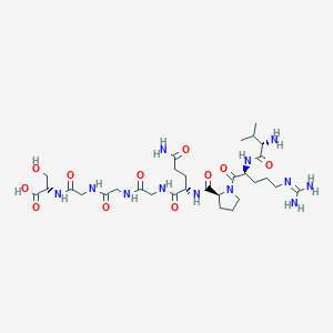 L-Valyl-N~5~-(diaminomethylidene)-L-ornithyl-L-prolyl-L-glutaminylglycylglycylglycyl-L-serine