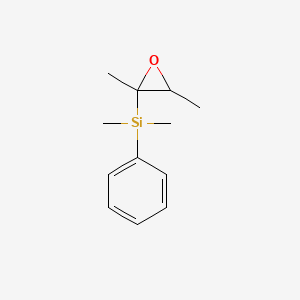 (2,3-Dimethyloxiran-2-yl)(dimethyl)phenylsilane