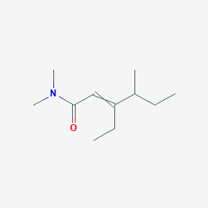 molecular formula C11H21NO B15404832 3-Ethyl-N,N,4-trimethylhex-2-enamide CAS No. 922177-53-5