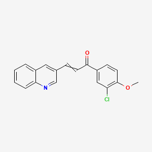 1-(3-Chloro-4-methoxyphenyl)-3-(quinolin-3-yl)prop-2-en-1-one