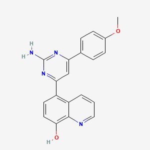 5-[2-Amino-6-(4-methoxyphenyl)pyrimidin-4(3H)-ylidene]quinolin-8(5H)-one