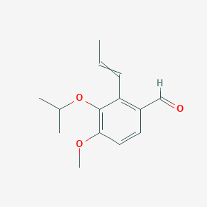 4-Methoxy-3-[(propan-2-yl)oxy]-2-(prop-1-en-1-yl)benzaldehyde