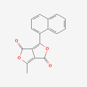 molecular formula C17H10O4 B15404881 3-Methyl-6-(naphthalen-1-yl)-1H,4H-furo[3,4-c]furan-1,4-dione CAS No. 918413-38-4