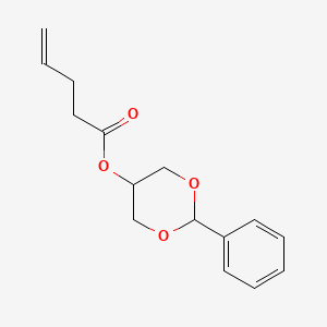 2-Phenyl-1,3-dioxan-5-yl pent-4-enoate