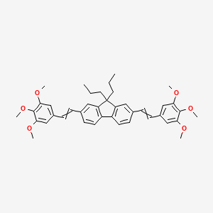 9,9-Dipropyl-2,7-bis[2-(3,4,5-trimethoxyphenyl)ethenyl]-9H-fluorene