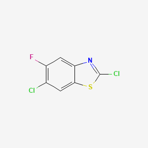 molecular formula C7H2Cl2FNS B15404894 2,6-Dichloro-5-fluorobenzo[D]thiazole 