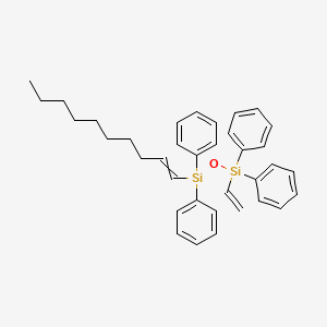 molecular formula C36H42OSi2 B15404943 1-(Dec-1-en-1-yl)-3-ethenyl-1,1,3,3-tetraphenyldisiloxane CAS No. 920743-83-5