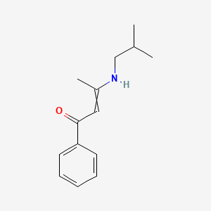 molecular formula C14H19NO B15404975 3-[(2-Methylpropyl)amino]-1-phenylbut-2-en-1-one CAS No. 923001-76-7