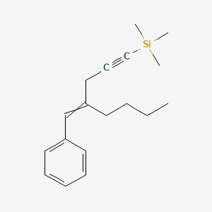 molecular formula C18H26Si B15404989 (4-Benzylideneoct-1-yn-1-yl)(trimethyl)silane CAS No. 834897-87-9