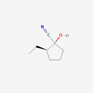 (1R,2R)-2-Ethyl-1-hydroxycyclopentane-1-carbonitrile