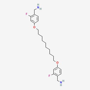 {Decane-1,10-diylbis[oxy(2-fluoro-4,1-phenylene)]}dimethanamine