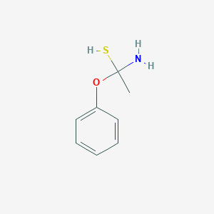 1-Amino-1-phenoxyethane-1-thiol