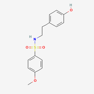 N-[2-(4-Hydroxyphenyl)ethyl]-4-methoxybenzene-1-sulfonamide