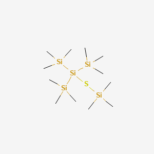 1,1,1,3,3,3-Hexamethyl-2-(trimethylsilyl)-2-[(trimethylsilyl)sulfanyl]trisilane