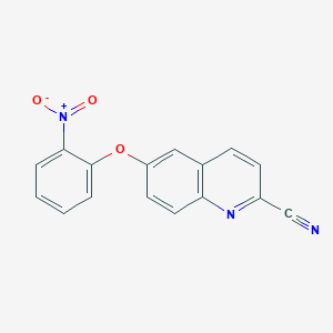 6-(2-Nitrophenoxy)quinoline-2-carbonitrile