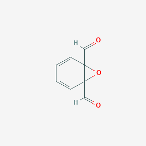 molecular formula C8H6O3 B15405068 7-Oxabicyclo[4.1.0]hepta-2,4-diene-1,6-dicarbaldehyde CAS No. 832110-91-5