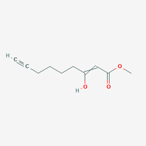 Methyl 3-hydroxynon-2-EN-8-ynoate