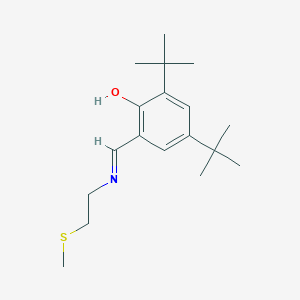 2,4-DI-Tert-butyl-6-({[2-(methylsulfanyl)ethyl]amino}methylidene)cyclohexa-2,4-dien-1-one