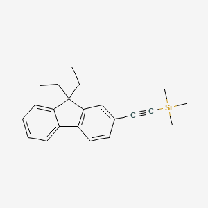 [(9,9-Diethyl-9H-fluoren-2-yl)ethynyl](trimethyl)silane