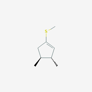 (3R,4S)-3,4-Dimethyl-1-(methylsulfanyl)cyclopent-1-ene