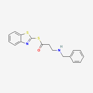 S-1,3-Benzothiazol-2-yl 3-(benzylamino)propanethioate