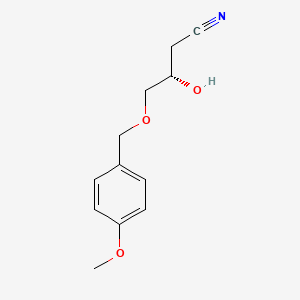 (3S)-3-Hydroxy-4-[(4-methoxyphenyl)methoxy]butanenitrile