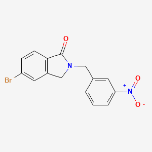 5-Bromo-2-[(3-nitrophenyl)methyl]-2,3-dihydro-1H-isoindol-1-one