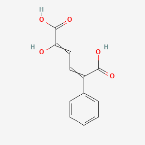 2-Hydroxy-5-phenylhexa-2,4-dienedioic acid