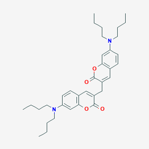 3,3'-Methylenebis[7-(dibutylamino)-2H-1-benzopyran-2-one]