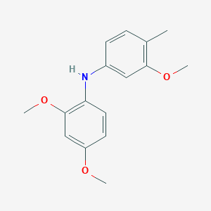 molecular formula C16H19NO3 B15405299 2,4-Dimethoxy-N-(3-methoxy-4-methylphenyl)aniline CAS No. 919090-44-1