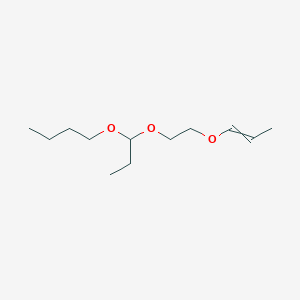 molecular formula C12H24O3 B15405304 1-(1-{2-[(Prop-1-en-1-yl)oxy]ethoxy}propoxy)butane CAS No. 923035-45-4