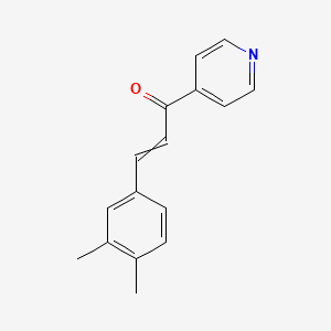 3-(3,4-Dimethylphenyl)-1-(pyridin-4-yl)prop-2-en-1-one