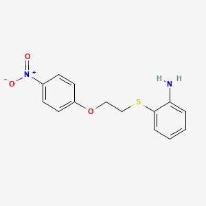 2-{[2-(4-Nitrophenoxy)ethyl]sulfanyl}aniline