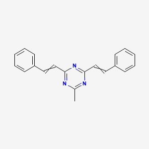 2-Methyl-4,6-bis(2-phenylethenyl)-1,3,5-triazine