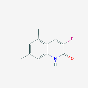 3-fluoro-5,7-dimethyl-1H-quinolin-2-one