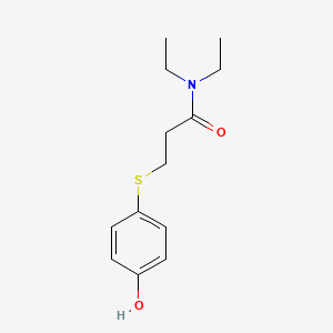 N,N-Diethyl-3-[(4-hydroxyphenyl)sulfanyl]propanamide