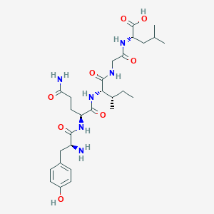 molecular formula C28H44N6O8 B15405560 L-Tyrosyl-L-glutaminyl-L-isoleucylglycyl-L-leucine CAS No. 832097-70-8