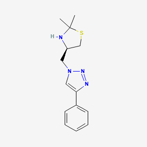 (4R)-2,2-dimethyl-4-[(4-phenyltriazol-1-yl)methyl]-1,3-thiazolidine